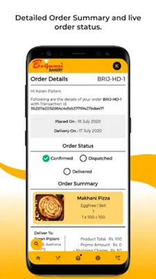 Brijwasi Bakery android App screenshot 0